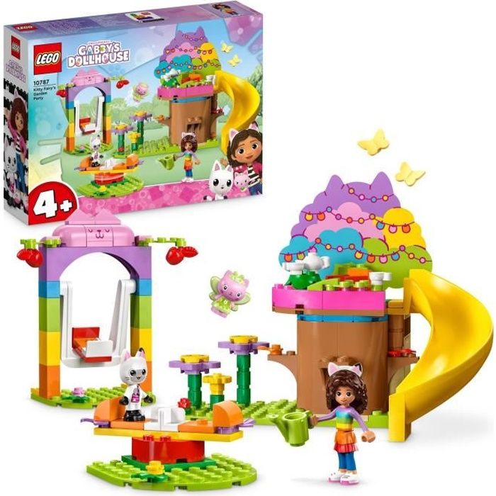 LEGO® Gabby et la Maison Magique 10787 La Fête au Jardin de Fée Minette, Jouet avec Figurines
