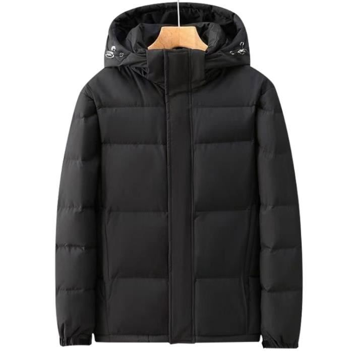 Doudoune Homme Manteau Longue Casual à Capuche Veste Blouson Hiver Luxe  Marque Encapuchonné Épais Zipper Parka Grand Taille