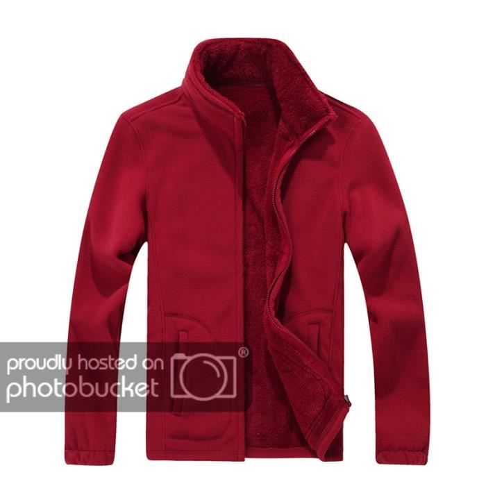 Veste polaire ultra chaude à fermeture zippée pour Hiver - Homme Rouge -  Cdiscount Sport