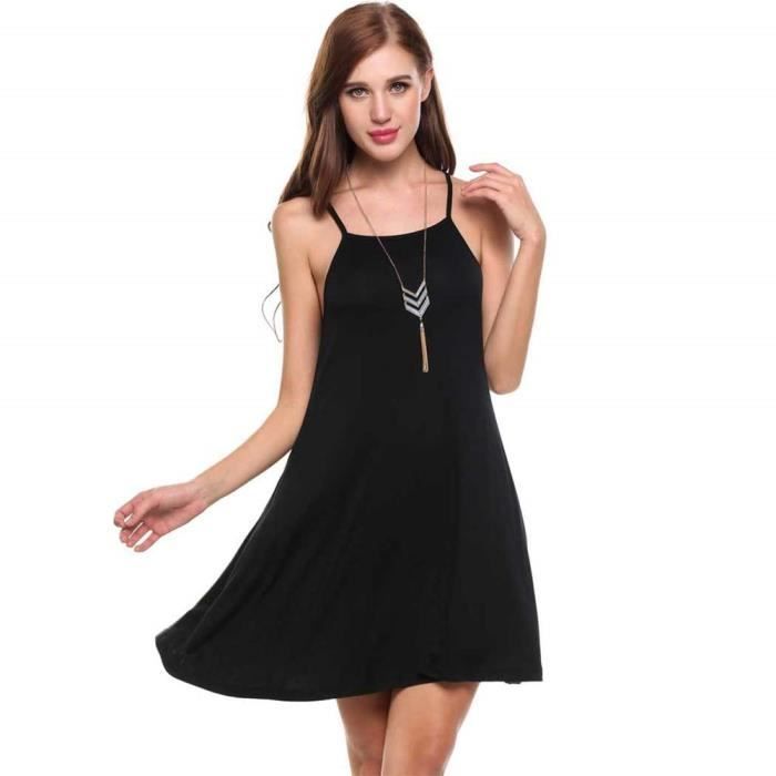 robe fluide noire