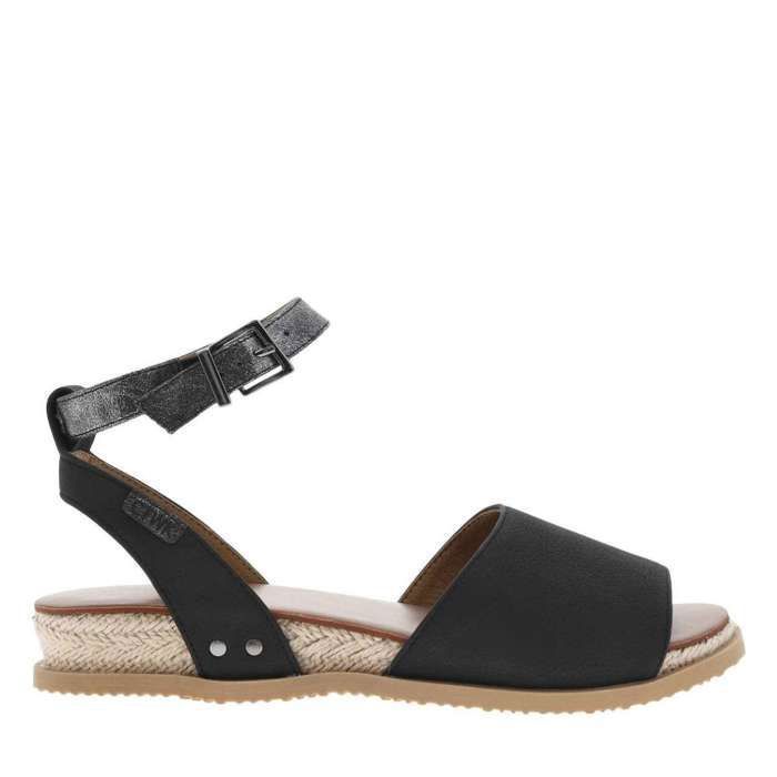A Compense Nu-pieds talon compensé bas Noirs - Cdiscount Chaussures