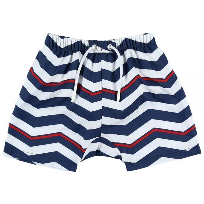 Short De Bain Bebe Garcon Raye Boris Marine Cdiscount Pret A Porter