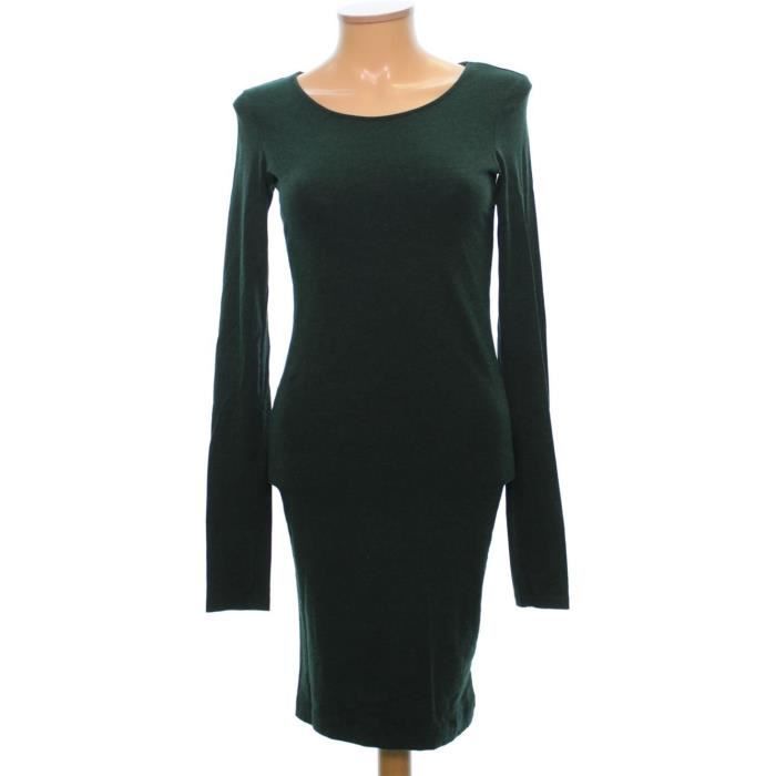 Robe H M Taille Xs 1989975 Vert Achat Vente Robe Cdiscount