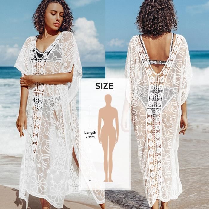 Robe de discount plage crochet noire