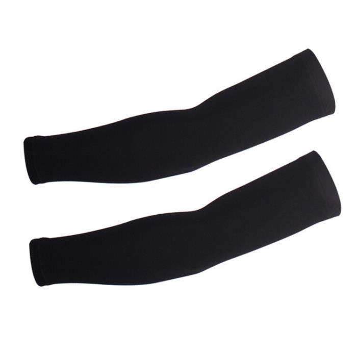 RISVOWO 2 Paires Sport Manchettes de Bras, Manchon Bras pour Hommes Femmes, Soleil Bras Manches, Anti-UV Protection UPF 50 , Manches de Bras pour Cyclisme Sport Golf