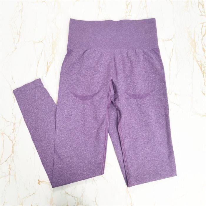 Leggings Sport Taille Haute Pour Femmes - Élastiques, Avec Poches - Pour Yoga, Fitness, Running Et Quotidien - 11