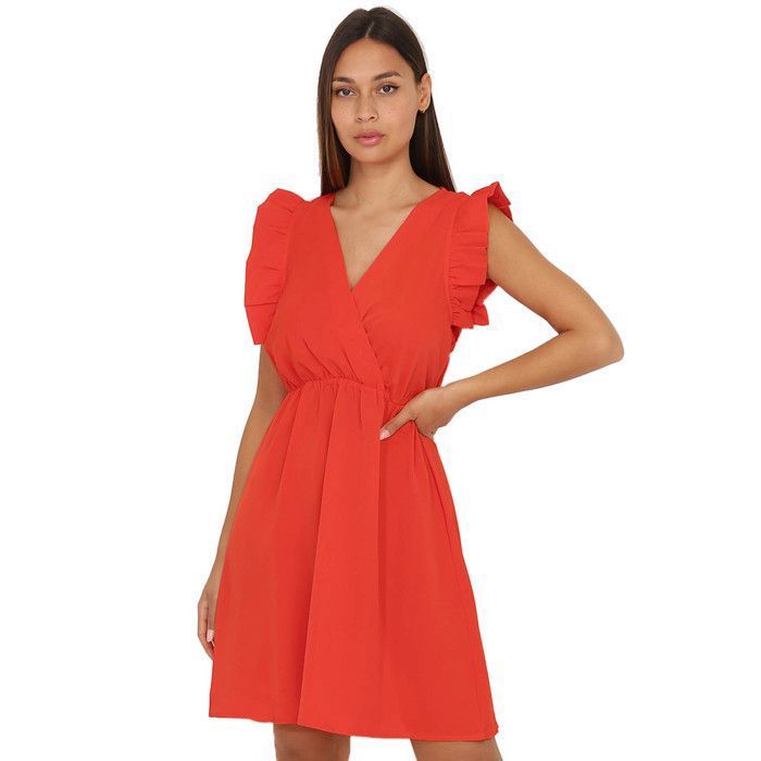 Robe patineuse rouge manche longue cheap