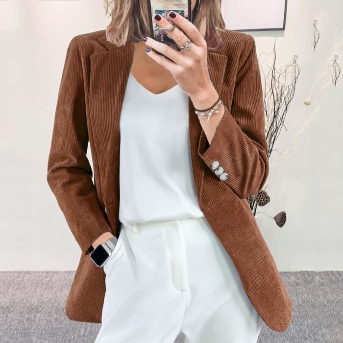 Veste tailleur velours femme on sale