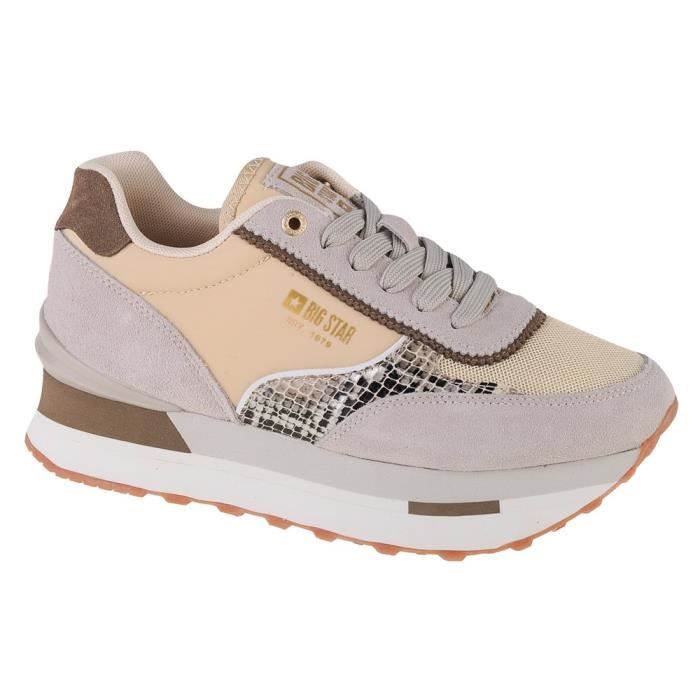 BIG STAR Chaussures Femme BIG STAR LL274364 Creme - Synthétique - Lacets - Plat