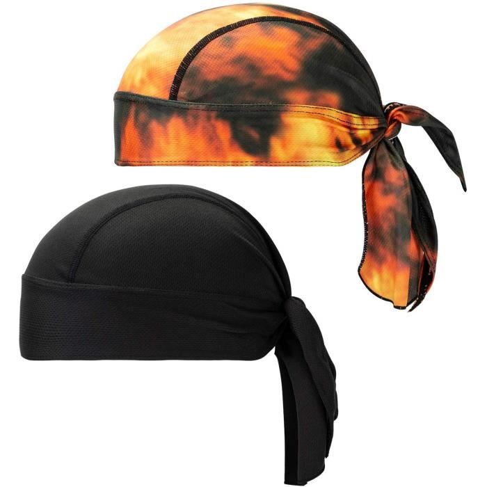 Bandana de Cyclisme - NETBOAT - Séchage Rapide - Noir et Jaune