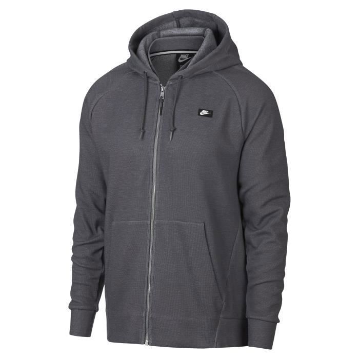 Nike 928475 021 Sweat a capuche S Athletique Manches longues Gris Coupe reguliere Cdiscount Pret a Porter