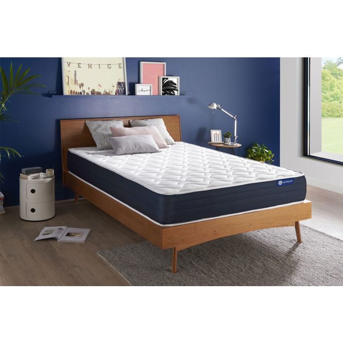 Matelas 140x190 cm Ressorts ensachés et Mémoire de forme - Actiflex Sleep