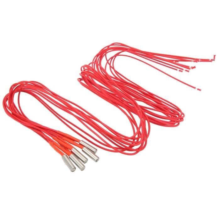 4 Cartouches Chauffantes 12V 40W Pour Imprimante 3D - 1 Mètre De Fils - Folger Tech - Universelles