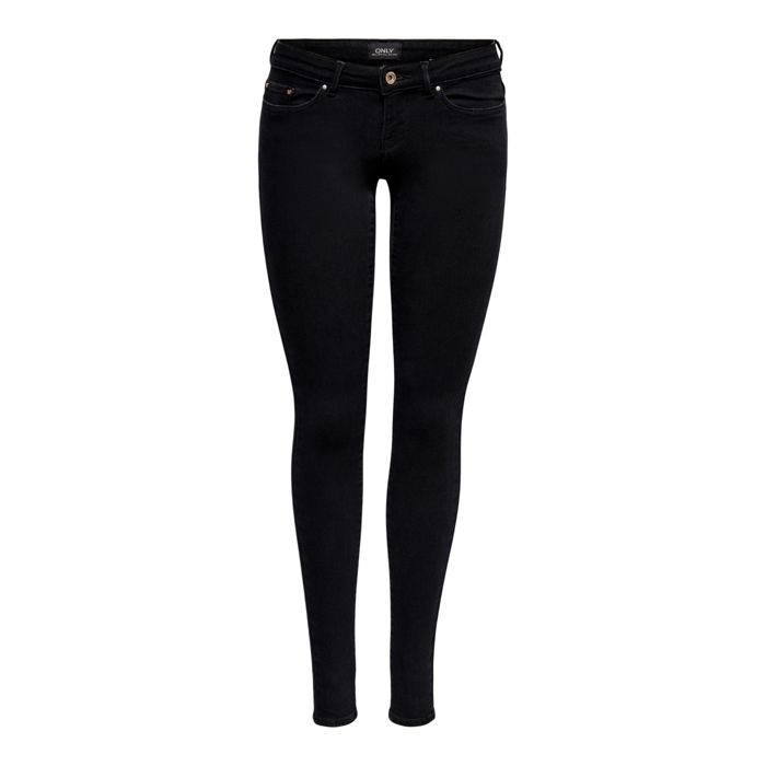 Jean femme ONLY Onlcoral Life Power Noos - noir - taille très basse - denim extra-extensible Jean femme ONLY Onlcoral Life Power Noos - noir - taille très basse - denim extra-extensible