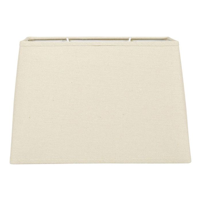 Abat-jour - Rectangulaire - Beige lin - Pour lampe - 30x14x20cm - Culot E27 avec réducteur Abat-jour - Rectangulaire - Beige lin - Pour lampe - 30x14x20cm - Culot E27 avec réducteur