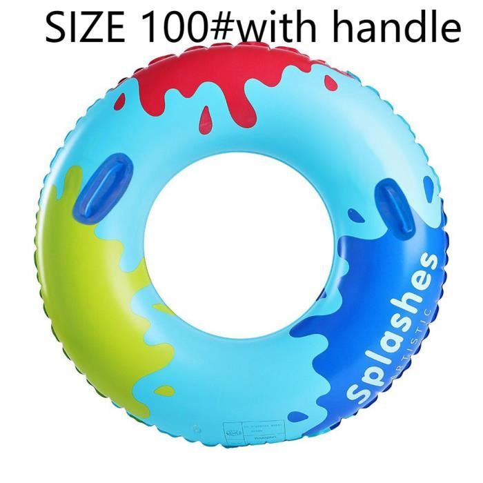 BRAVE SPORTS Flotteur Gonflable Pad Tube – 1 Ou 2 Places, Poignées Ergonomiques, PVC Renforcé – Pour Sports Nautiques, Remorquage, Plage