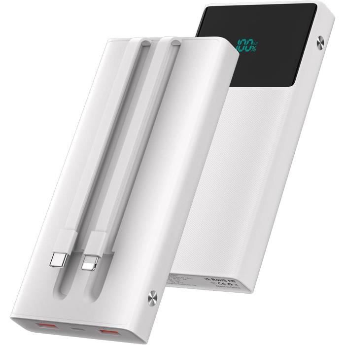 Batterie externe Temium 5000 mAh Blanc - Accessoire pour téléphone