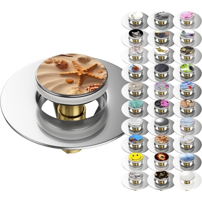 Siphon Lavabo Rea – Or Avec Bonde Pop-up – Neuf