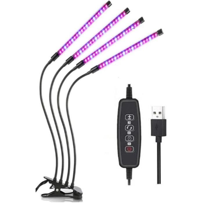 Garpsen Lampes de croissance pour plantes d'intérieur, 2 têtes, lumière