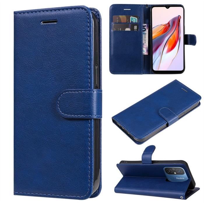 Coque Téléphone Redmi 12C / 11A En Cuir PU - Style Professionnel, Protection Anti-chute