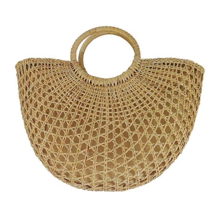 sac a main bambou demi lune