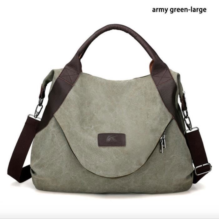 Sac A Main Decontracte Pour Femmes Sac A Bandouliere Leger A Bandouliere Multi Poche En Cuir Sac Grande Capacite Vert