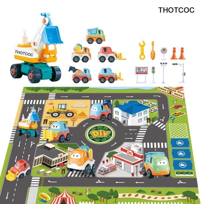 Bruder Chantier Kit 186 Pièces Jouet Signalisation Routière - Panneaux, Cônes, Barrières Pour Jeu De Construction Et Simulation