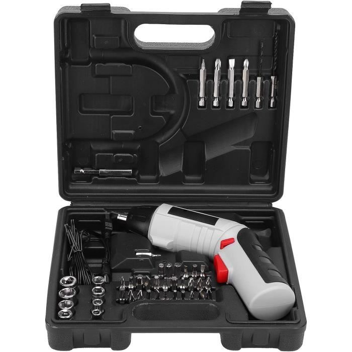 FADAKWALT Kit d'outils avec perceuse électrique 20 V Accessoires 36 pièces Batterie Li-ion 2 FADAKWALT Kit d'outils avec perceuse électrique 20 V Accessoires 36 pièces Batterie Li-ion 2