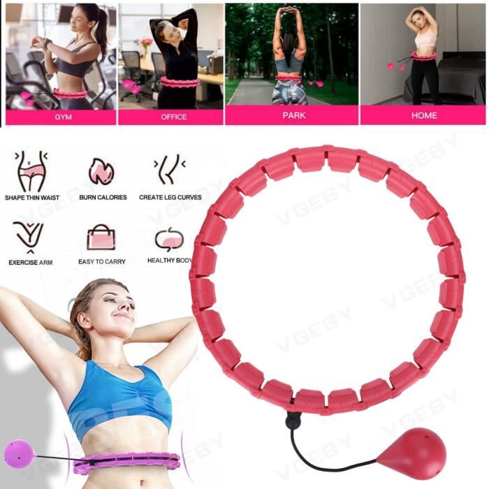 Cerceau De Fitness Réglable Et Pliable - Pour Abdos, Taille, Dos - PVC Et Ressort Alliage