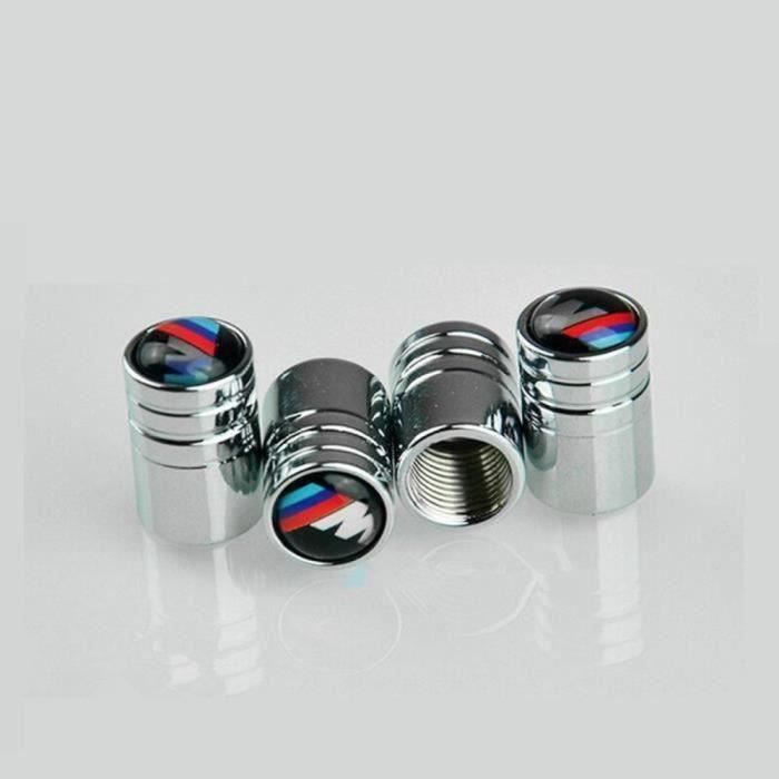 Bouchon de valve en métal logo BMW M - Chrome - Auto