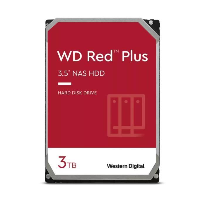 Western Digital Plus WD30EFPX disque dur 3 To 5400 trmin 256 Mo 3.5 Série ATA III Neuf - vue 7