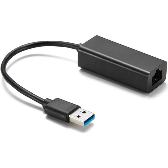 Réseau Adaptateur USB 3.0 vers RJ45 Gigabit Ethernet USB Réseau à 1000 Mbps Supporte Windows 10/8.1/8/ 7/ Vista/XP, Linux, Mac OS
