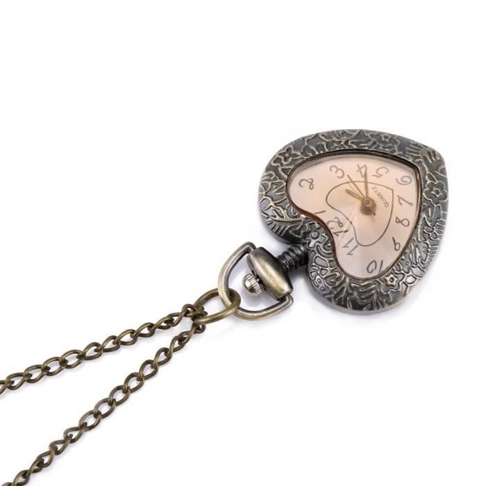 JewelryWe Montre Gousset Homme Femme: Montre de Poche à Quartz Vintage Rétro Alliage avec Relief de Rose et Chiffres Arabes - Collier Montre Fantaisie Cadeau Anniversaire Fête des Pères JewelryWe Montre Gousset Homme Femme: Montre de Poche à Quartz Vintage Rétro Alliage avec Relief de Rose et Chiffres Arabes - Collier Montre Fantaisie Cadeau Anniversaire Fête des Pères