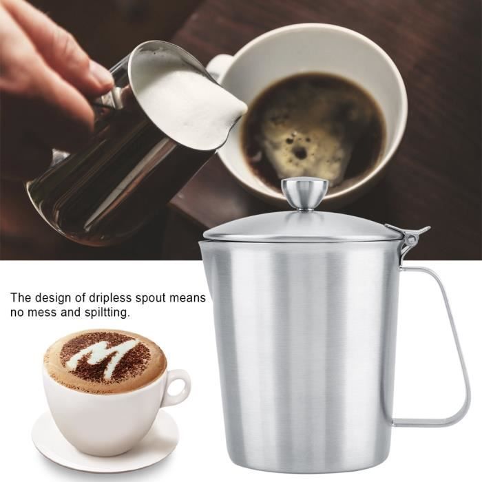 UBERMing 2 Pot à Lait en Acier Inoxydable 150ml Pot à lait Lait Pichet