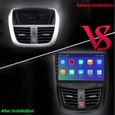 Autoradio Quad Core 2 Din Android 10 pour Peugeot 207 2006 2007 2008 2009-2015 Lecteur multimédia Navigation GPS Stéréo FM wifi-1