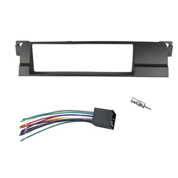 Mascherina 1 DIN Per Autoradio – Compatibile Con BMW Serie 3 E46 (1998-2005), Colore Nero - 3