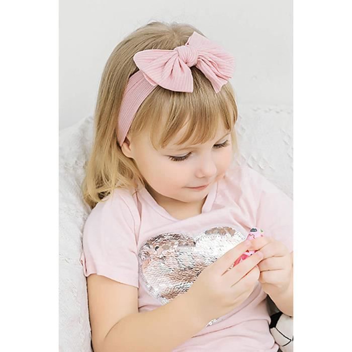 Bandeau Noué Pour Fille - Taille 5 à 8 Ans - Vert - Coton/élasthanne - Fabriqué En France