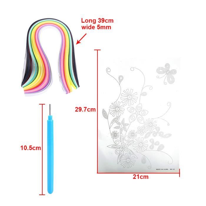 Quilling de papier, outil de quilling fendu durable Outil de quilling