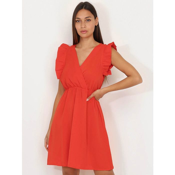 Robe rouge patineuse discount