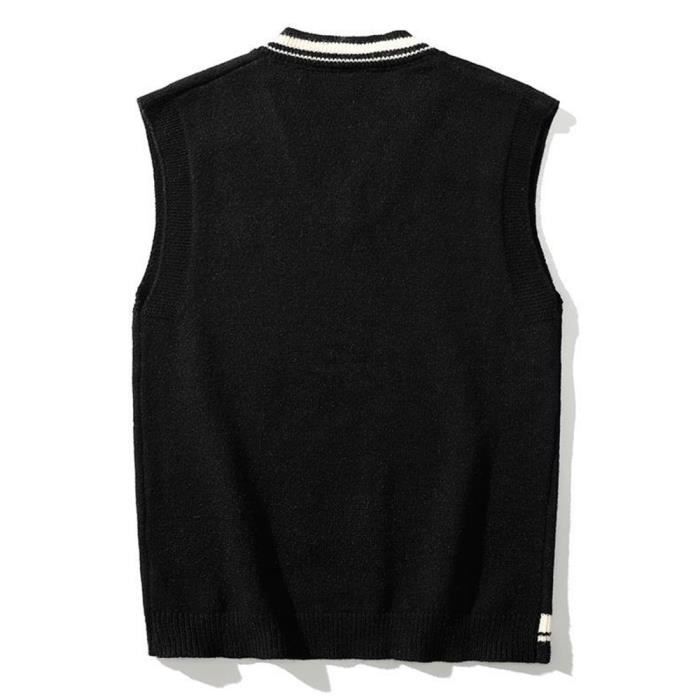 Pull over sans manche homme top