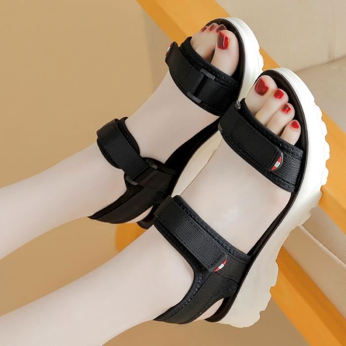 Sandales à scratch best sale femme