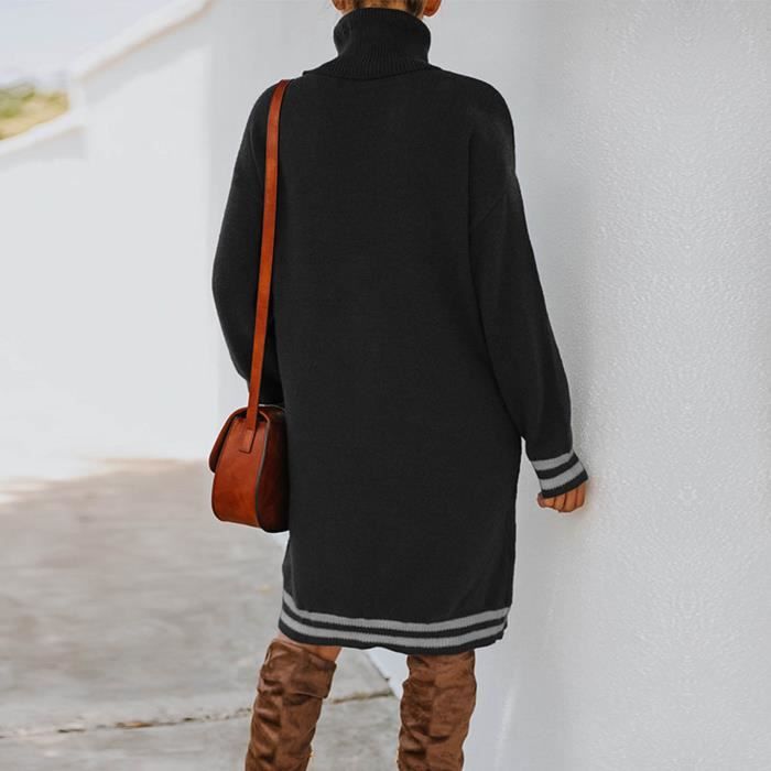 Robe pull store coupe droite