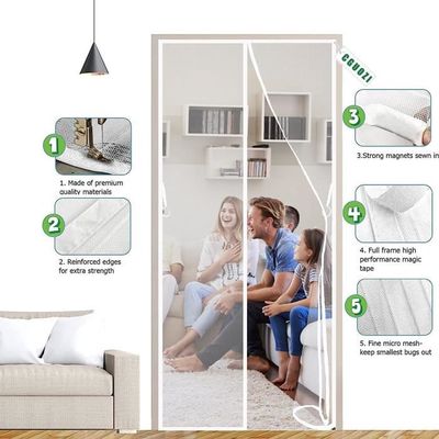 Rideau Magnétique 100 X 235 Cm - Moustiquaire Magnétique - Fermeture