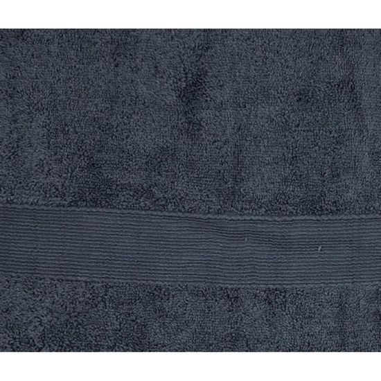 Lot Serviettes De Bain 600g/m² 100% Coton Alpes Blanc - Ultra Doux & Absorbantes (Anthracite/Dark Grey, Lot 100x150)