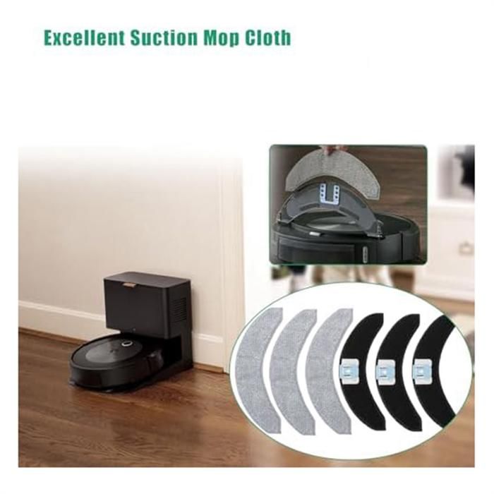 20 PièCes de Rechange de Lingettes pour IRobot Roomba Combo J7/J7+/J9+/J9 plus Accessoires pour Aspirateur Robot - Electroménager