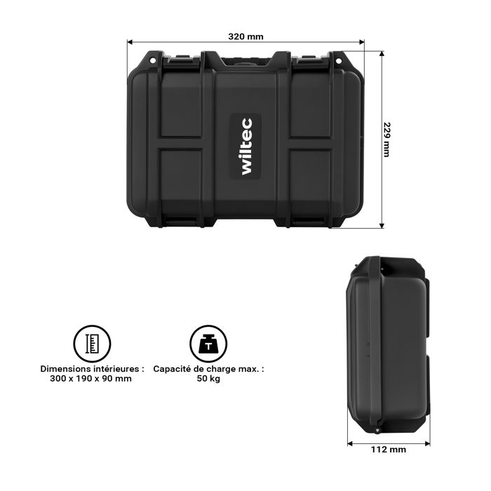 Étui De Transport Avec Mousse - Boîte De Protection Pour Micro - 36,5x29,5 Cm - Léger Et Robuste - Pour Studio, Scène, Streaming