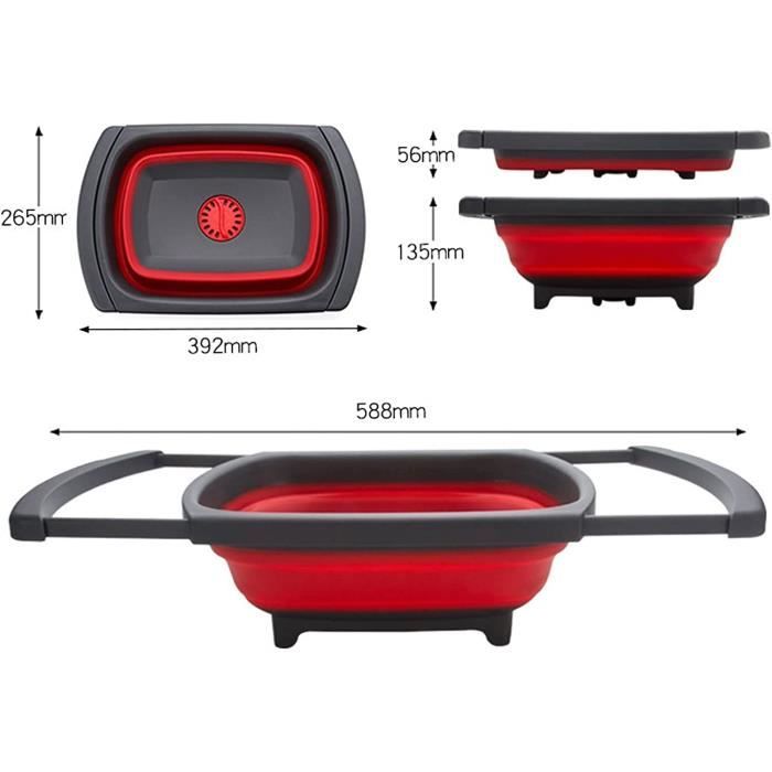 VINGVO seau pliant de camping Seau pliant extérieur anti-fuite, seau d