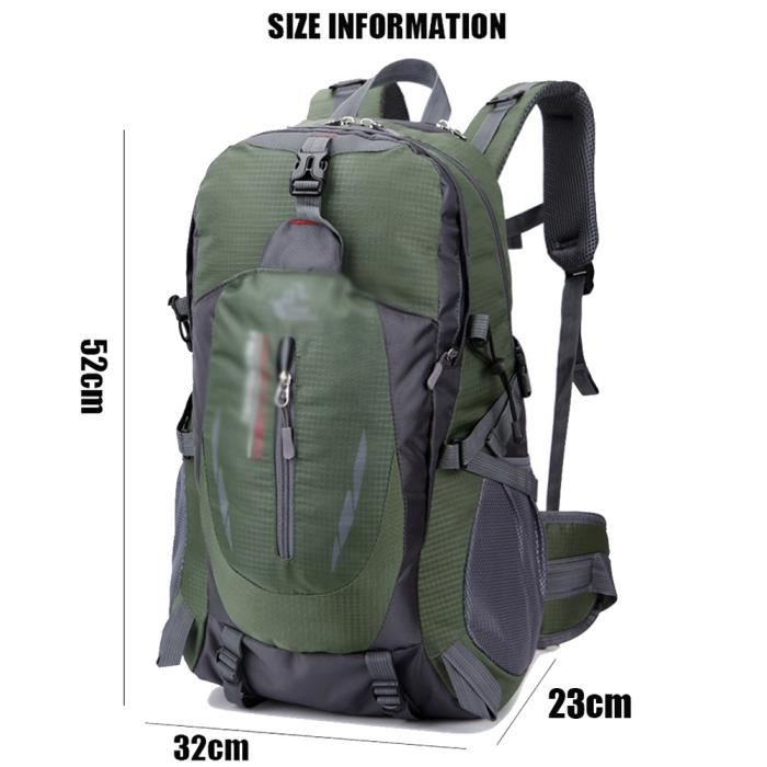 50L Sac Randonn e Sac Dos Trekking Imperm able Grande Capacit
