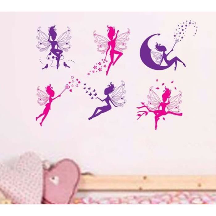 Shijuekongjian-Stickers Muraux Fille Danseuse Dessin Animé