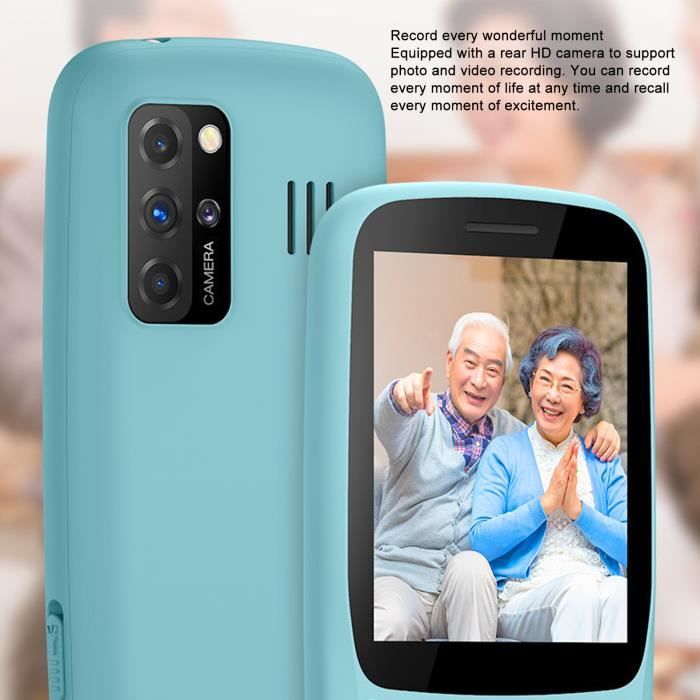 HURRISE Téléphone portable pour personnes âgées Téléphone 2G